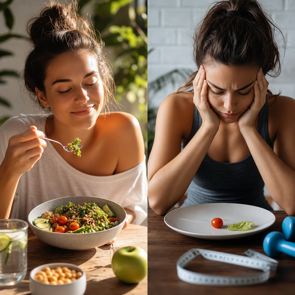 Alimentazione Consapevole vs. Dieta Rigorosa: Trovare il Tuo Equilibrio per una Vita Sana
